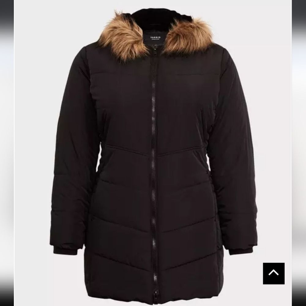 Torrid Black Puffer Coat